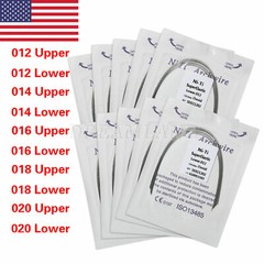 100PCS Dental Orthodontic Arch Wire Niti Round /Braces Bracket 022 Slot All Size