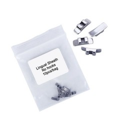 Dental Orthodontic Lingual Sheath Button Left/Right/No Hook Stainless Steel