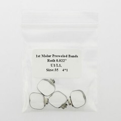 40 Pc Dental Orthodontic Band&Buccal Tube U3/L2 Roth 022 1st Molar 35#-39+#