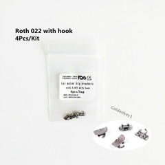 Dental Orthodontic 1st(6th) Molar Wide Big Bracket Edgewise 018 no Hook Roth MBT