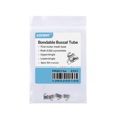10/50Sets AZDENT Dental Orthodontic Buccal Tube 1st 2nd Molar Roth MBT.022