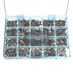 1000pcs 50 Set Dental Orthodontic MIM Monoblock Bracket Mini MBT 022 3-4-5 Hooks