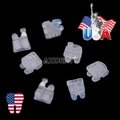 AZDENT Dental Orthodontic Ceramic Brackets Braces Roth.022 Hooks 3 4 5 20pc/pack