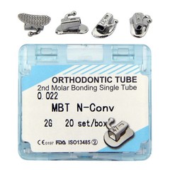 Dental Orthodontic Buccal Tube 1st 2nd Molar Tubes Roth MBT 0.022 Mesh Conv Mono
