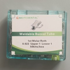 50Sets Dental Orthodontic Weldable Buccal Tubes 1st Tube Roth MBT 022 No-Con