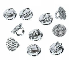 100 Pcs Dental Orthodontics Lingual Button Direct Bondable Eyelet Round Base Ss.