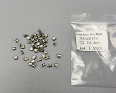 100Pcs Dental Orthodontic Brackets Mesh Base Mini Roth 022 345 Slot Hooks