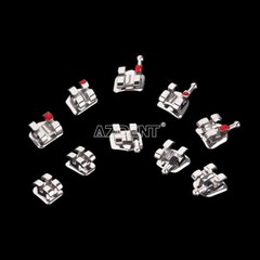 20X AZDENT Dental Orthodontic Brackets Standard Roth Slot.022 Hooks 3-4-5 Braces