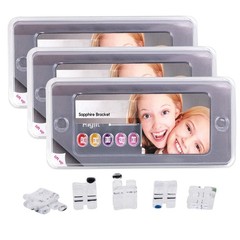 Dental Orthodontic Sapphire Ceramic Brackets Braces Mini Roth/MBT.022 Hook 3 4 5