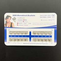 20Sets Dental Orthodontic Brackets MIM Monoblock Mini Edgewise 022 345/no Hooks