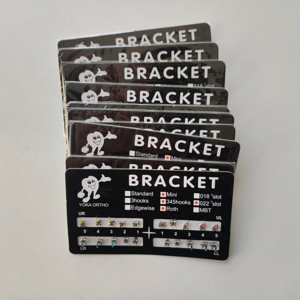 10Packs Orthodontics Brackets Mesh Base Mini 0.022 Slot Roth 3 4 5 With Hooks