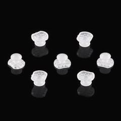 10 Pcs/Bag Orthodontic Dental Rectangular Ceramic Lingual Button Base Transparen