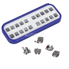 10X AZDENT Dental Orthodontic Monoblock Brackets Braces Mini Roth.022 Hooks 345
