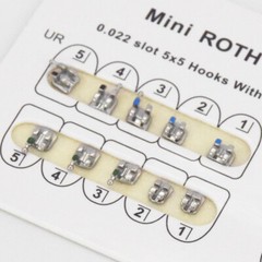 Dental Orthodontic Monoblock MIM Bracket Braces Mini Standard Roth 018/022 Hook