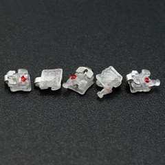 Orthodontic Bracket Self Ligating Ceramic Clear Aesthetic Interactive Roth 0.022