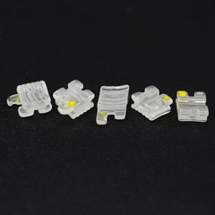 Dental Orthodontic Self Ligating Ceramic Brackets Braces Roth MBT 022 345 Hooks