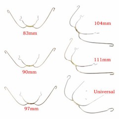 Dental Orthodontic Stainless Steel Extraoral Face Bow With Cuspid Hook 6 Sizes