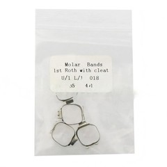10 Bags Dental Ortho 1st Molar Prewelded Buccal Tube Bands Roth 018 29 to 43+