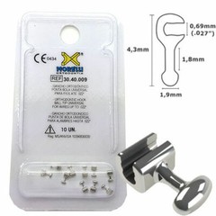 Orthodontic Straight Universal Ball Tip Bi-Directional Crimpable split Hooks