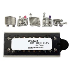 MIM MINI Metal Brackets Dental Orthodontic Brace MBT 022 345 With Hooks Slot 018