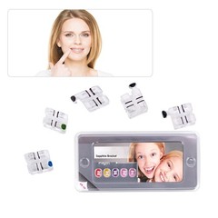 Dental Monocrystalline Sapphire Brackets Crystal Clear Mini Roth 022 Hooks 345
