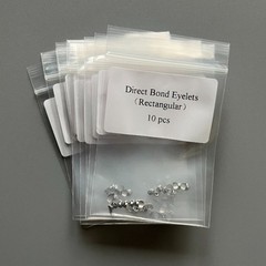 10pcs Dental Orthodontic Lingual Buttons Direct Bond Eyelets Rectanglar Base