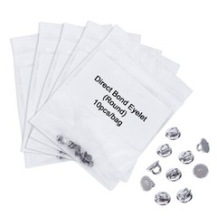10/bag Dental Orthodontic Lingual Buttons Bondable Direct Eyelet Round Base