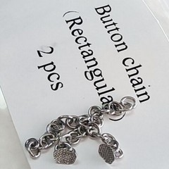 20Pcs Dental Ortho Silvery/Golden Plated Lingual Buttons Traction Chain Round