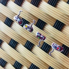 1 Pack Dental Orthodonitc 1st molar buccal tubes with crimpable hooks 4pcs