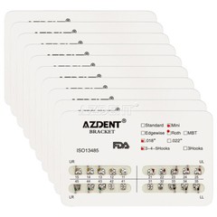 Dental Orthodontic Bracket Braces Mini Roth/MBT Slot .022/.018 3-4-5 Hooks USA