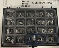 80Pc Dental Orthodontic Bands Molar Plain Band 16-35 32-41.5 Quick Adaptatio