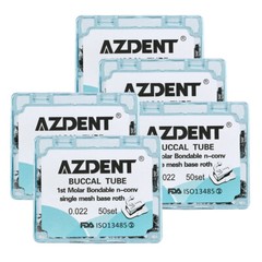 AZDENT Dental Orthodontics Buccal Tubes 1st 2nd Molar Tube Roth MBT 022 018 Type
