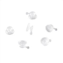 Dental Orthodontic Clear Ceramic Lingual Button Bondable Round /Rectangular