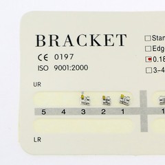 10Packs Dental Orthodontic Metal Brackets Mini Roth 018 Slot 3 Hooks Upper 6Pcs