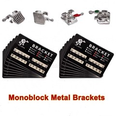 YOKA Dental Ortho Brackets Metal Braces Mini/Standard Roth/MBT 022/018 345Hooks