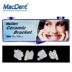 20Pcs Dental Orthodontic Ceramic Brackets clear Braces Roth/MBT 022 Hooks 3-4-5