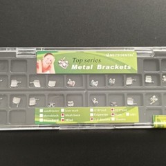5 Sets Dental Orthodontic Metal Brackets Mini Roth .022 345 hooks Mesh Base CE