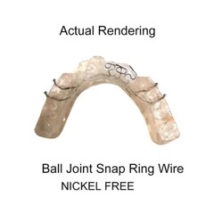 3X Dental Orthodontic Ball Retainer Clasps Fixed Position Corrector 0.7/0.8/0.9