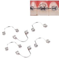 10Pcs Dental Anterior Teeth Torque Torquing Spring Orthodontic Arch Wire Single