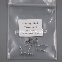 1 Pack Crimpable Hooks Dental Sliding Long Type Right/Left Orthodontic Hook