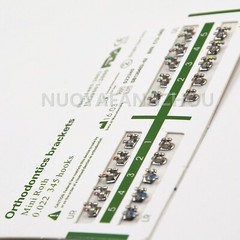 5 Sets Dental Teeth Brackets Mini Roth 022 345 Hooks Mesh Base Ultrathin Braces