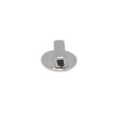 10Pcs Dental Orthodontic Lingual Buttons Metal Bondable Button Tubes Round Base