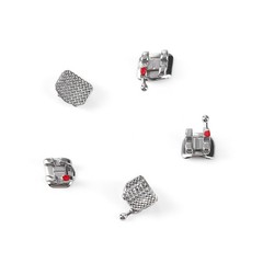 AZDENT Dental Orthodontic Metal Brackets Brace Mini Roth/MBT 018/022 Hooks 3/345
