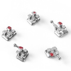 AZDENT Dental Orthodontic MIM Monoblock Brackets Braces Mini Roth 022 Hook 345