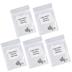 100pcs AZDENT Botones linguales adhesivos de ortodoncia dental Base redonda