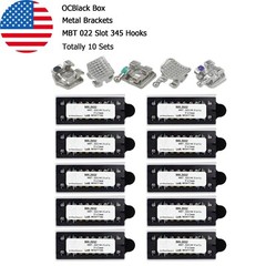 Dental Orthodontic Metal Brackets Braces Mini Roth MBT 018 022 345 Hooks MIM