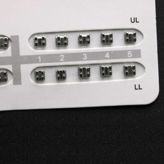Dental Orthodontic Mini/Standard Edgewise Metal Bracket 022 No Hooks Monoblock