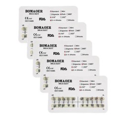 20pcs/set Dental Orthodontic Mental Bracket Brace Standard Roth 018 345hooks