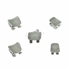 AZDENT Dental Orthodontic Brackets Braces Metal Brackets Mini Roth.018 Hooks 3
