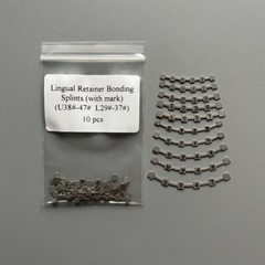 10Packs Dental Orthodontic Lingual Retainer Bonding Splits Marked U&L 10pcs/Pack
